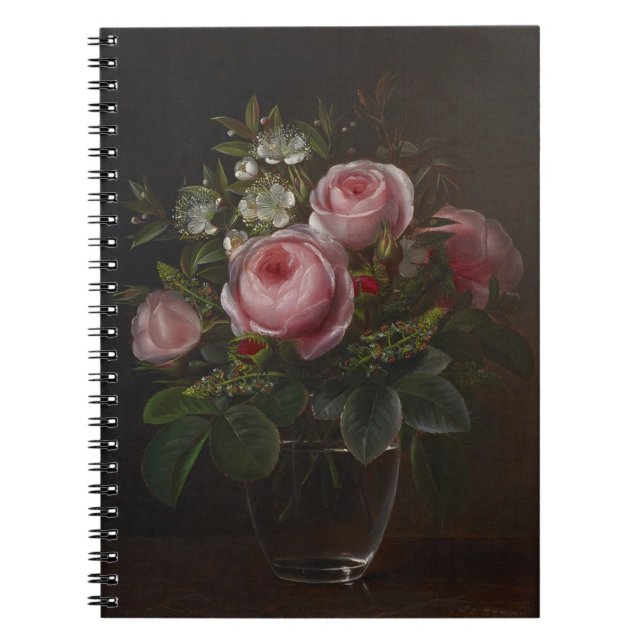Carnet J.L. Jensen - Roses et arbres Anemones dans un ... (Devant)