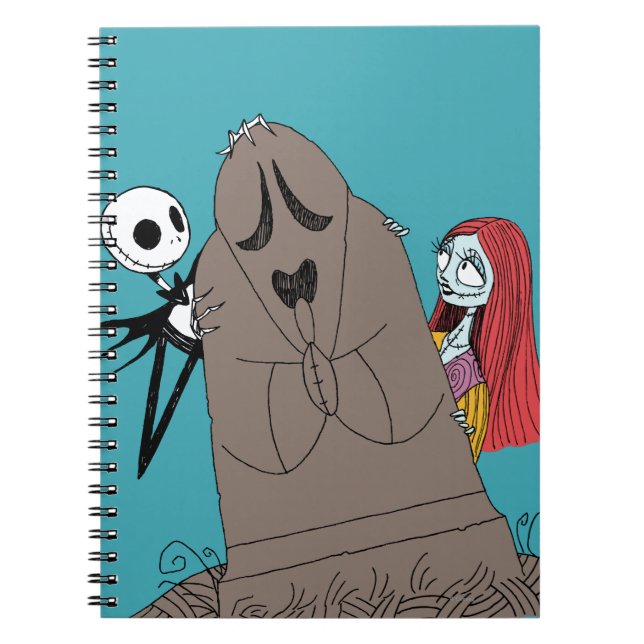 Carnet Jack et Sally se cachent derrière Tombstone (Devant)