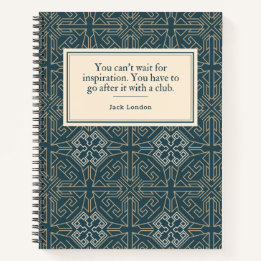 Carnet Jack London Citation de l'auteur