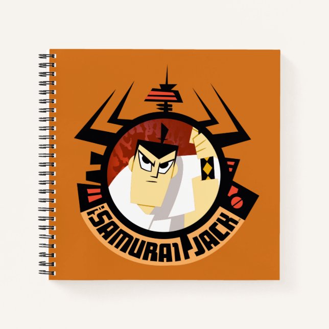 Carnet Jack Samurai Dans Le Cadre Futuriste Aku (Devant)