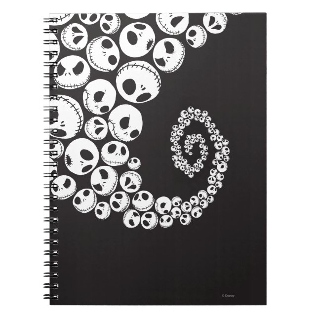 Carnet Jack Skellington | Tourner le crâne (Devant)