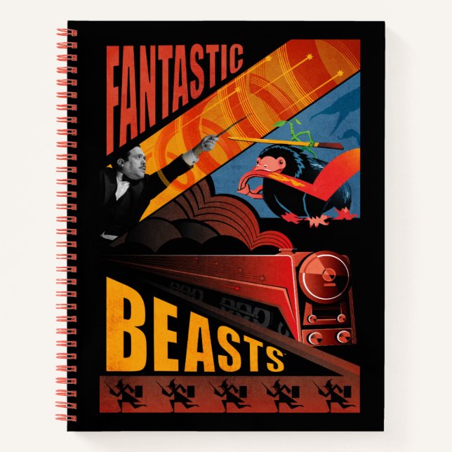 Carnet Jacob Kowalski Fantastic Beasts Poster vintage (Devant)