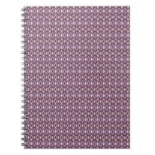 Carnet Jacquard rose et noir