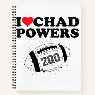 Carnet J'adore Chad Powers 200 Football Américain Underco