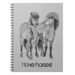 Carnet J'adore les chevaux ! poneys islandais mignons