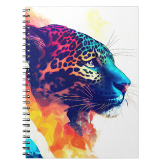 Carnet Jaguar Wild Nature Animal Color Art Peinture