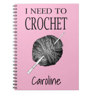 Carnet J'ai besoin de crochet, personnalisé avec votre no
