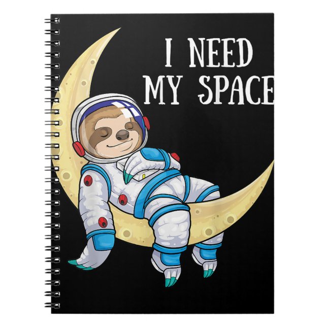 Carnet J'Ai Besoin De L'Astronome Spatiale Moon Galaxy Sp (Devant)