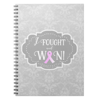 Carnet J'ai combattu et gagné | Survivant du cancer du se