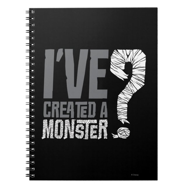 Carnet J'ai créé un monstre (Devant)