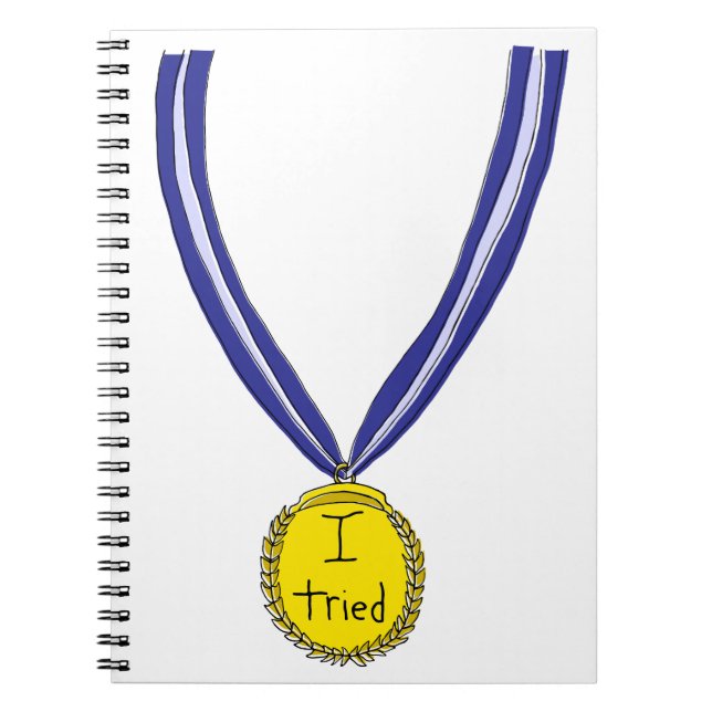 Carnet J'ai essayé la médaille (Devant)