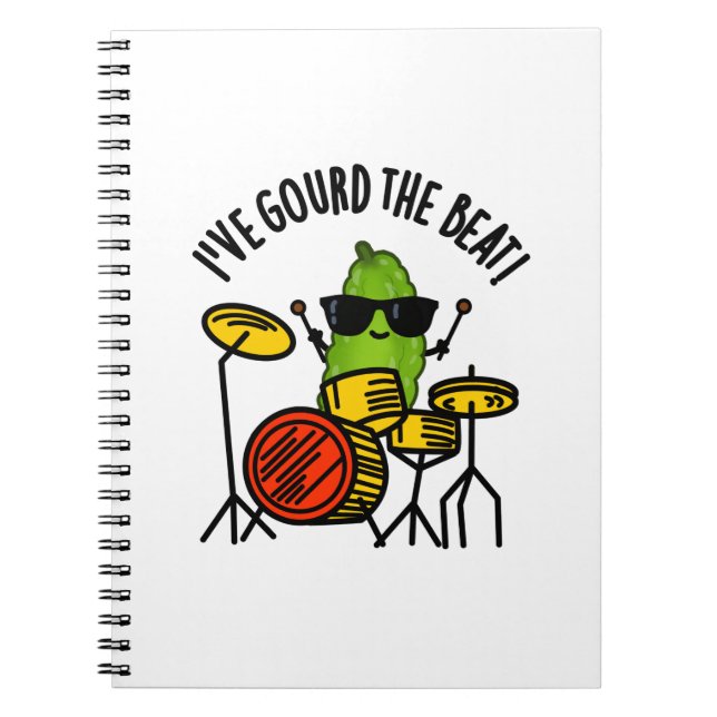 Carnet J'Ai Gourd The Beat Funny Drummer Pun (Devant)