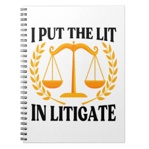 Carnet J'Ai Mis La Lumière Dans Litigate - Avocat Drôle