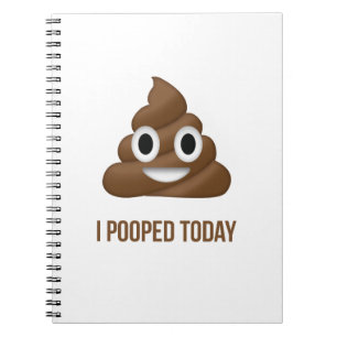 Carnet J'Ai Poopé Aujourd'Hui Drôle Emoticon