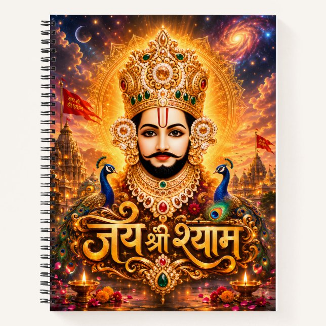 Carnet Jai Shri Khatu Shyam Ji Œuvre d'art dévotionnelle (Devant)