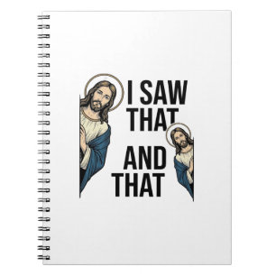 Carnet J'ai vu ce Jésus drôle qui regarde la conception d