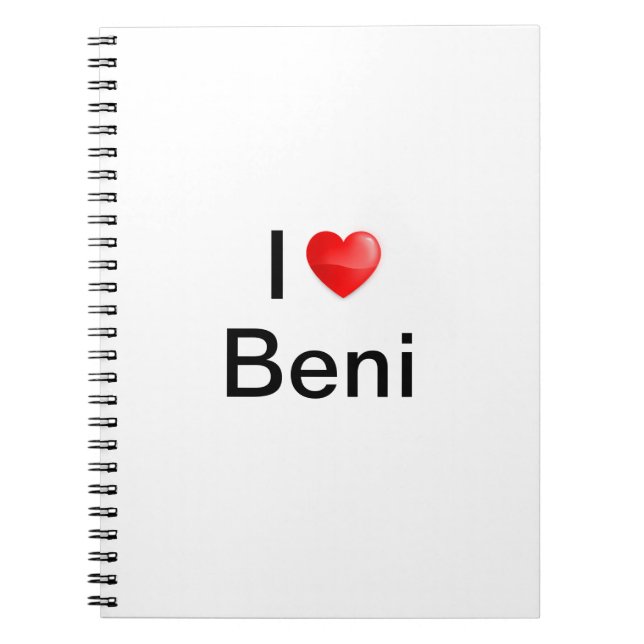 Carnet J'aime Beni (Devant)