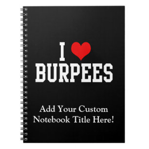 Carnet J'aime Burpees, forme physique