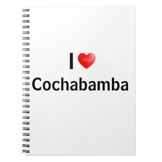 Carnet J'aime Cochabamba (Devant)