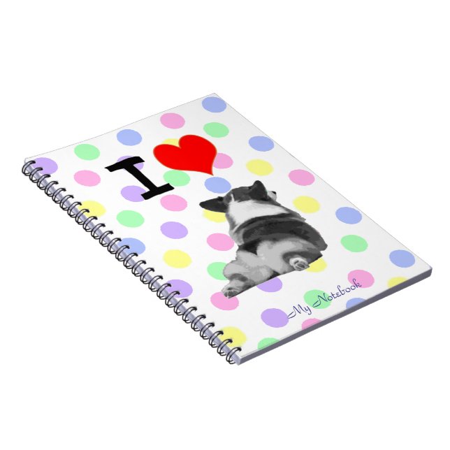 Carnet J'aime des bouts de corgi (Côté Droit)