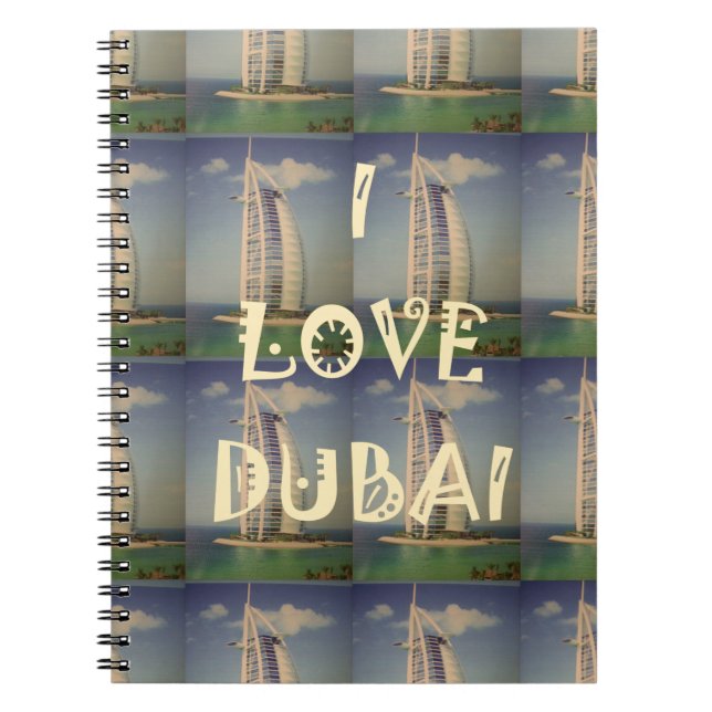 Carnet J'aime Dubaï (Devant)