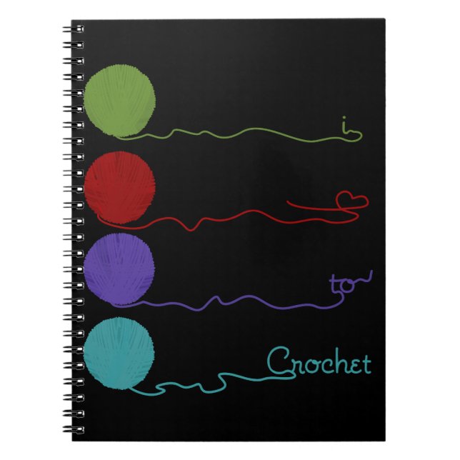 Carnet J'aime faire du crochet (Devant)