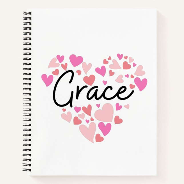 Carnet J'aime Grace (Devant)