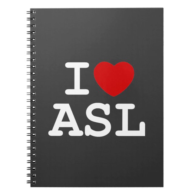 Carnet J'aime l'ASL (Devant)