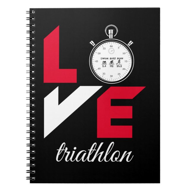 Carnet J'aime le triathlon (Devant)