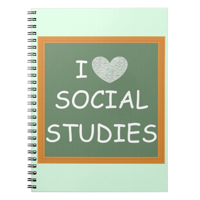 Carnet J'aime les études sociales (Devant)