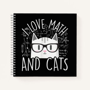 Carnet J'Aime Les Maths Et Les Chats Cute Kitty Chat