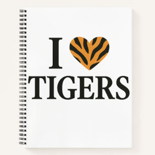 Carnet J'aime les tigres