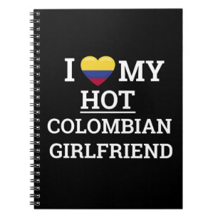 Carnet J'aime ma copine colombienne chaude Funny Colombia