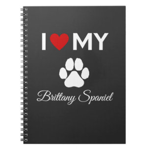 Carnet J'aime mon chien britannique espagnol texte person