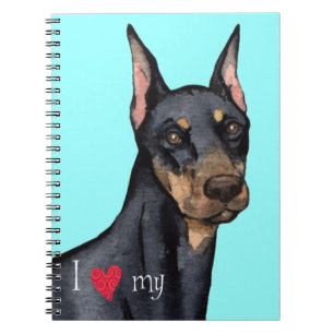 Carnet J'aime mon Doberman