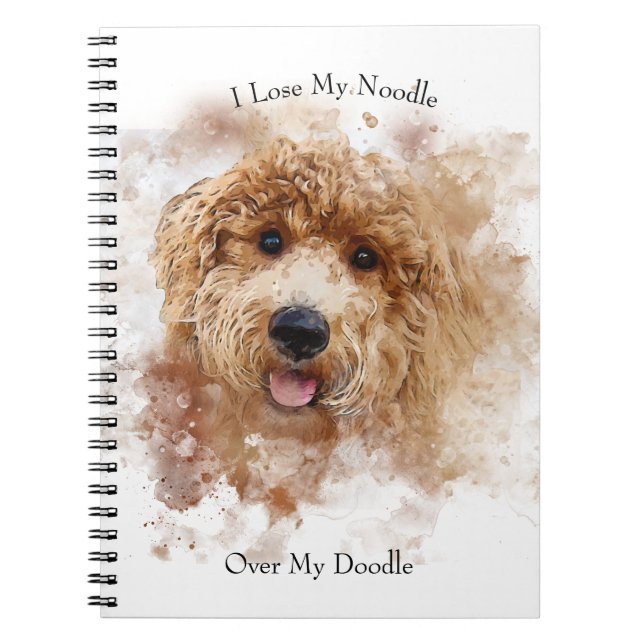 Carnet J'Aime Mon Doodle D'Or (Devant)