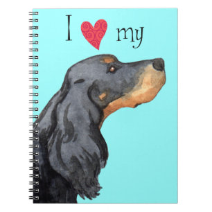 Carnet J'aime mon Gordon Setter
