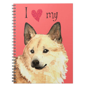 Carnet J'aime mon norvégien Buhund