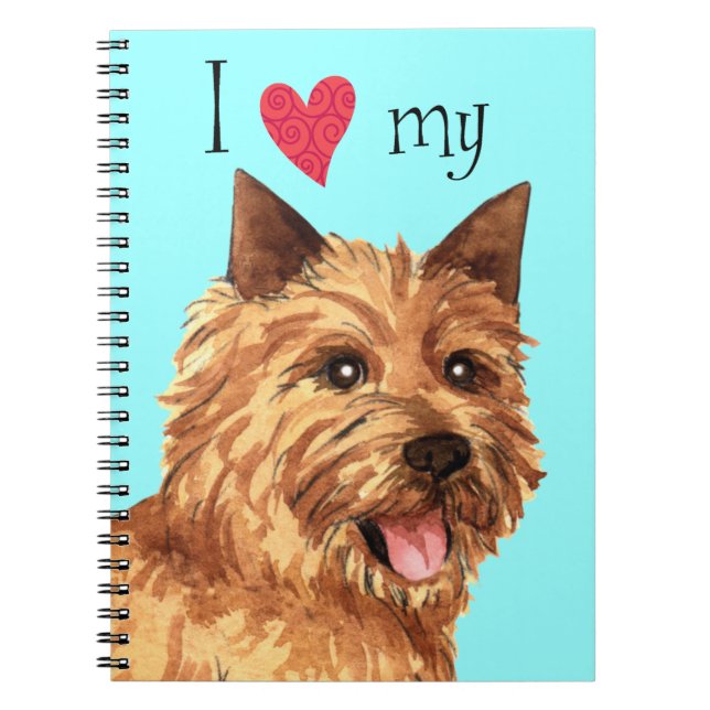 Carnet J'aime mon Norwich Terrier (Devant)