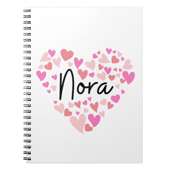 Carnet J'aime Nora (Devant)