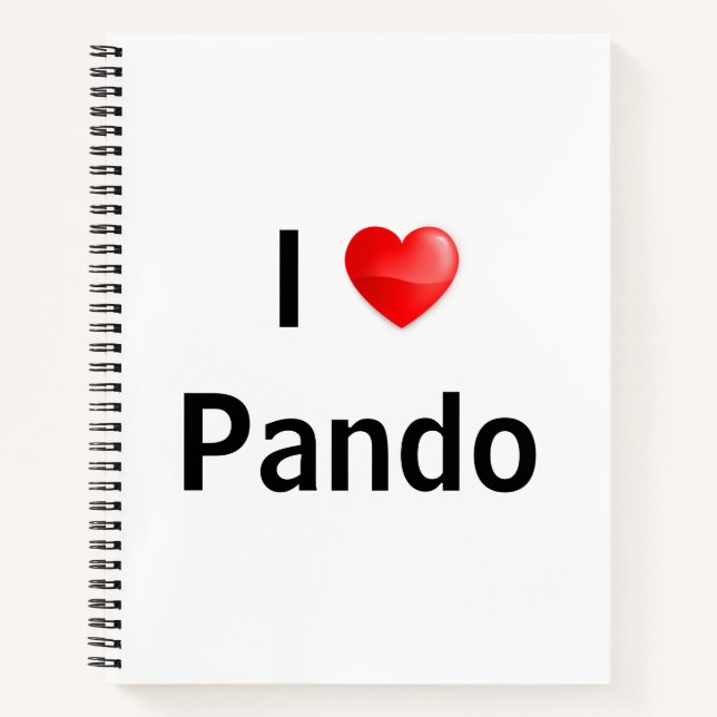 Carnet J'aime Pando (Devant)