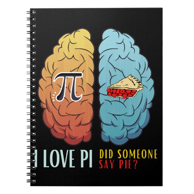 Carnet J'Aime Pi Quelqu'Un A Dit Pie (Devant)