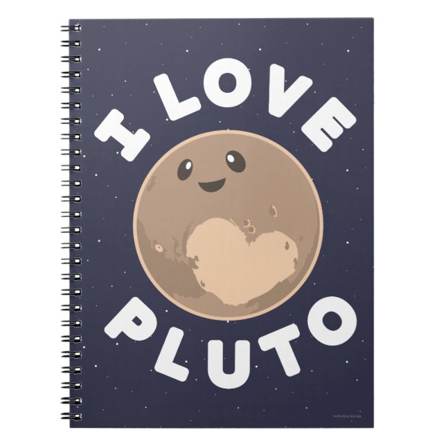 Carnet J'aime Pluton (Devant)