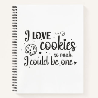 Carnet J'aime tellement les biscuits que je pourrais en ê