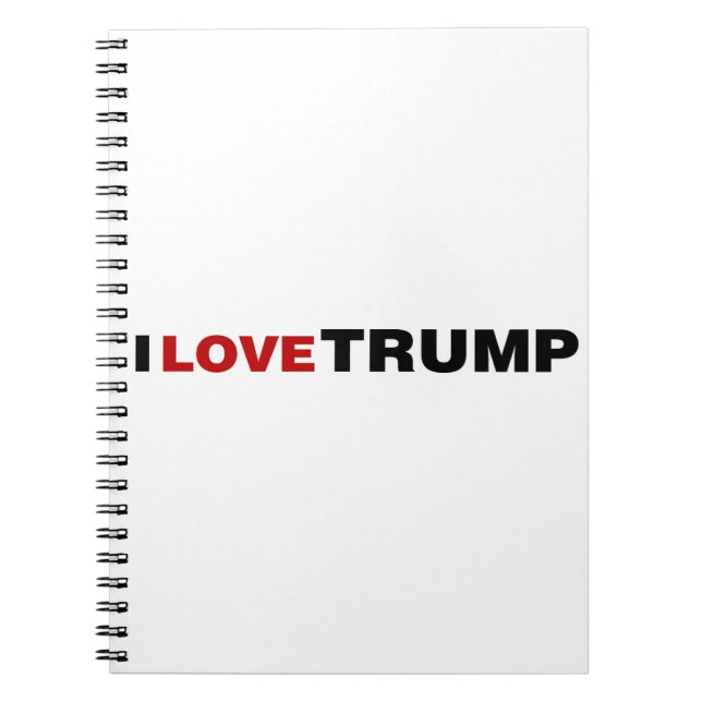 Carnet J'aime Trump (Devant)