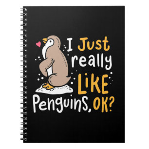 Carnet J'Aime Vraiment Les Pingouins Ok