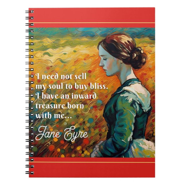 Carnet Jane Eyre Cite Monet Style Peinture (Devant)