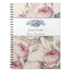 Carnet Jane Eyre - Lecteur Je L'Ai Marié - Doses Floral