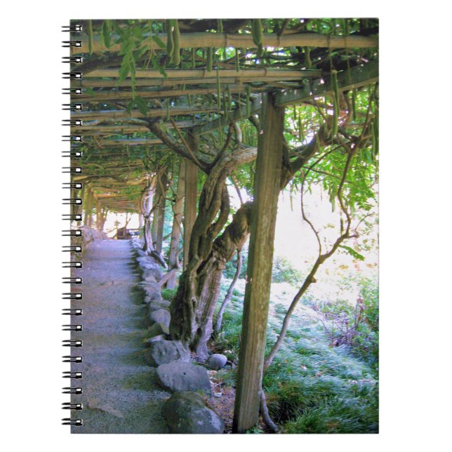Carnet Japanese Garden Path/Arbor Note Book (Devant)