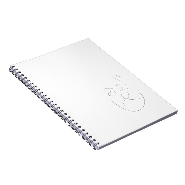 Carnet Japanese letter face notebook | へのへのもへじ (Côté Droit)